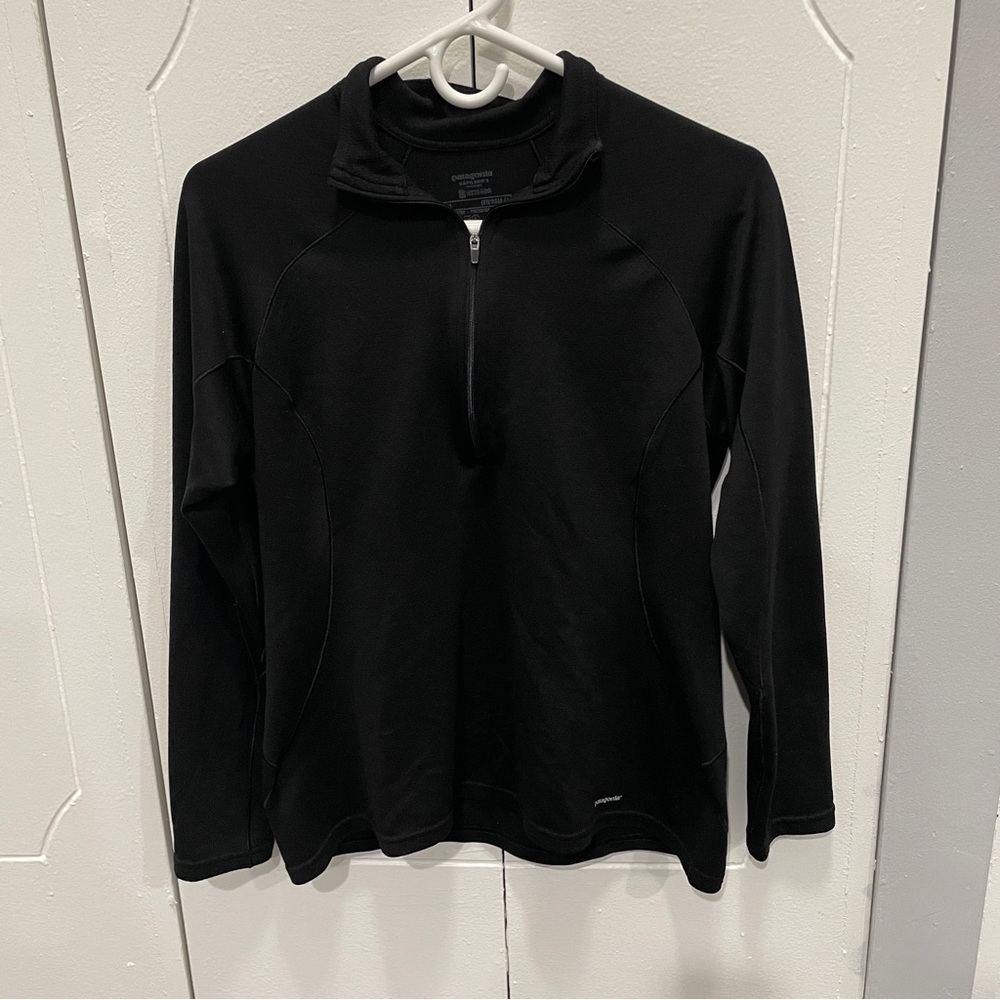Patagonia Black Capilene Mid-weight 1/4 Zip Jacket